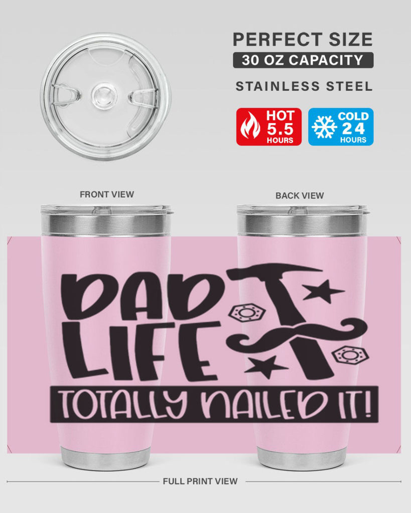 dad life totally nailed it 64#- fathers day- Tumbler