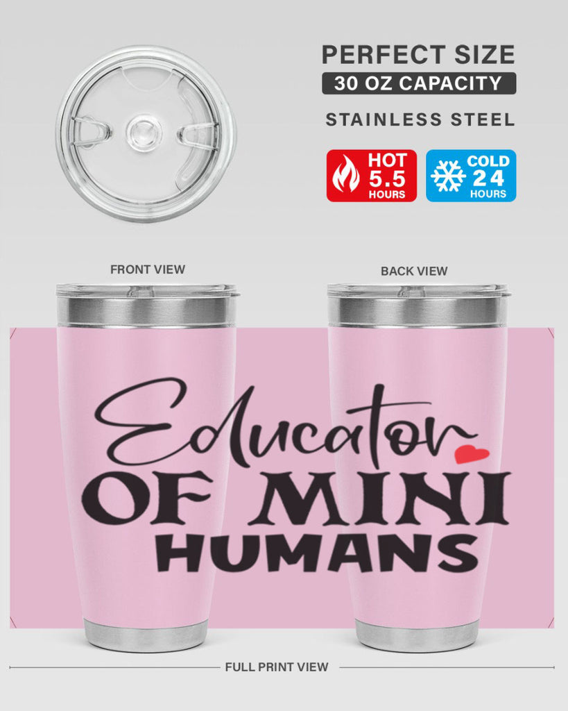 educator of mini humans Style 180#- teacher- tumbler