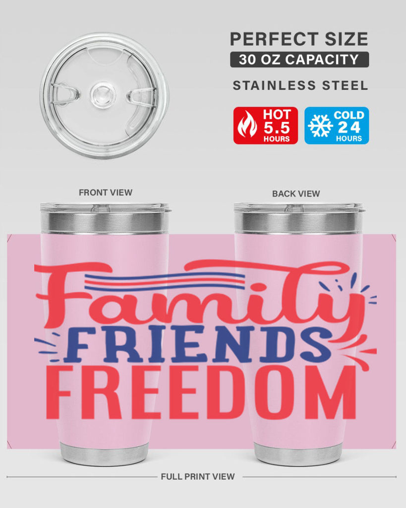 family friends freedom Style 48#- Fourt Of July- Tumbler