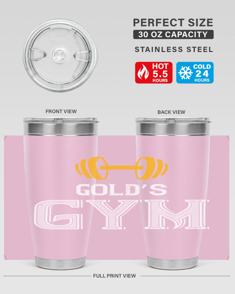 gold gym 101#- gym- Tumbler
