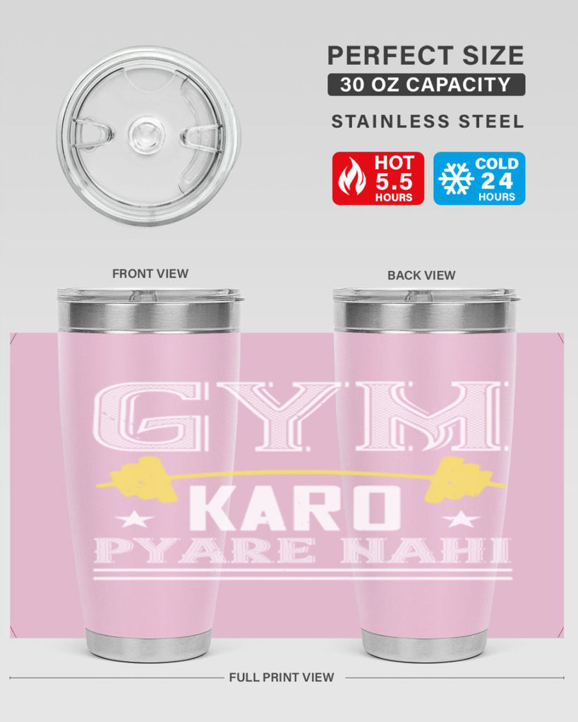 gym karo pare nahi 9#- gym- Tumbler