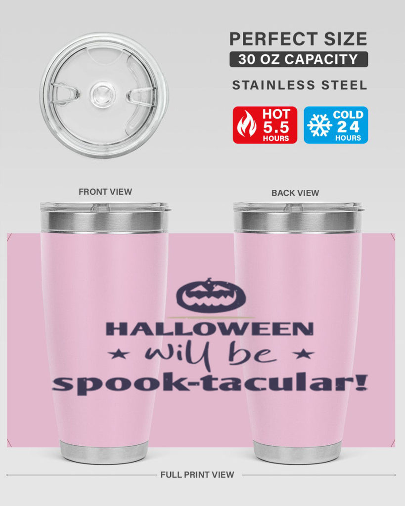 halloween will be spooktacular 156#- halloween- Tumbler
