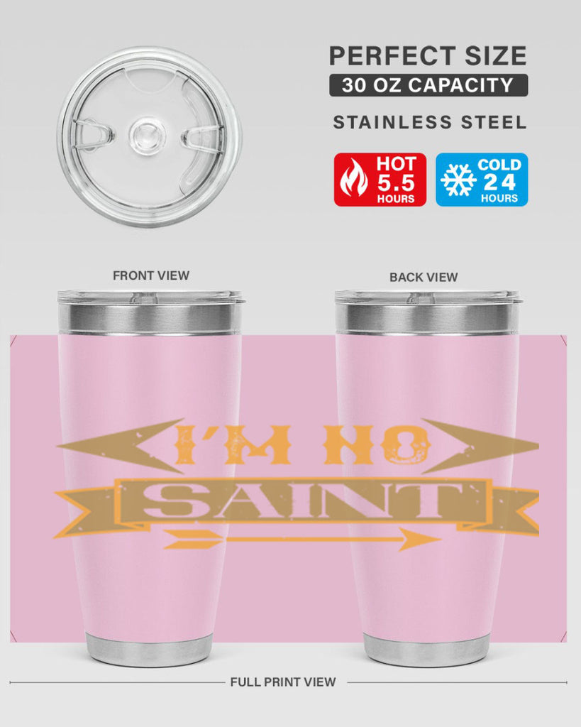i’m no saint 59#- mardi gras- Tumbler