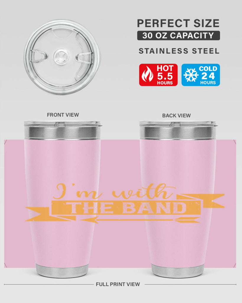 i’m with the band 58#- mardi gras- Tumbler