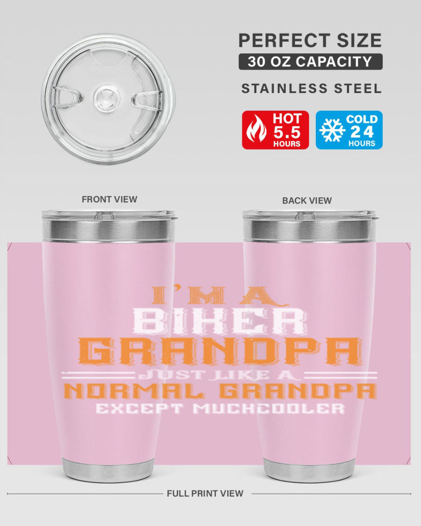 im a biker grandpa just like a normal grandpa except muchcooler 38#- grandpa - papa- Tumbler