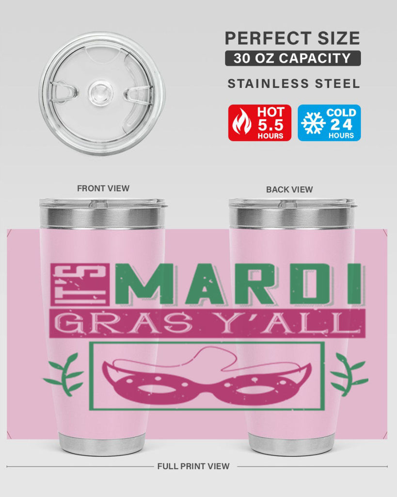 it’s mardi gras y’all 60#- mardi gras- Tumbler