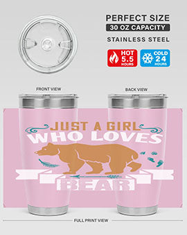 just a girl who loves bear 19#- Bears- Tumbler