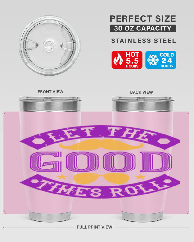 let the good times roll 52#- mardi gras- Tumbler