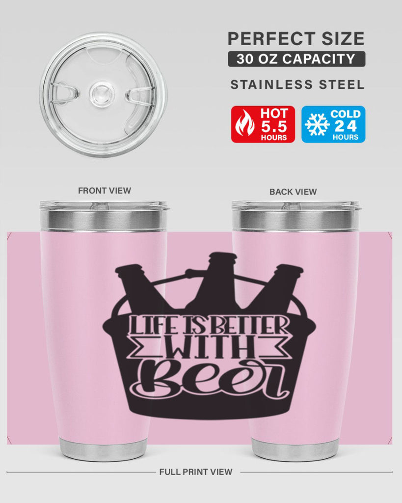 life is better with beer 27#- beer- Tumbler