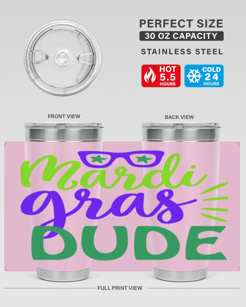 mardi gras dude 10#- mardi gras- Tumbler