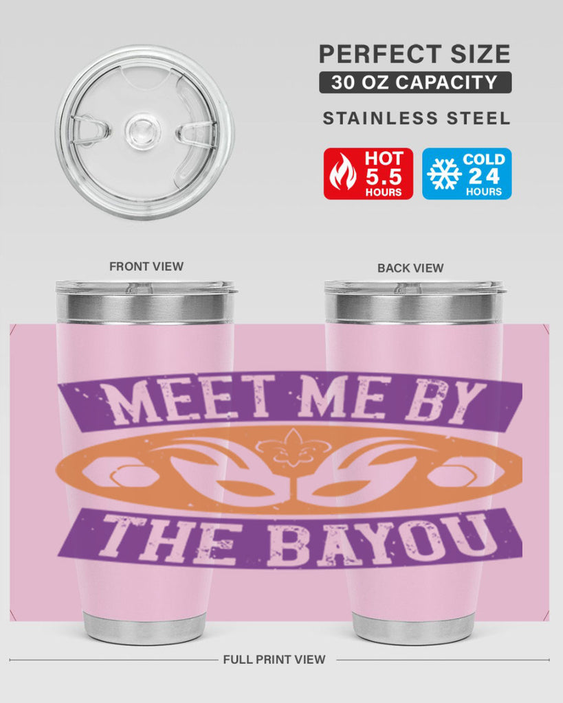 meet me by the bayou 45#- mardi gras- Tumbler