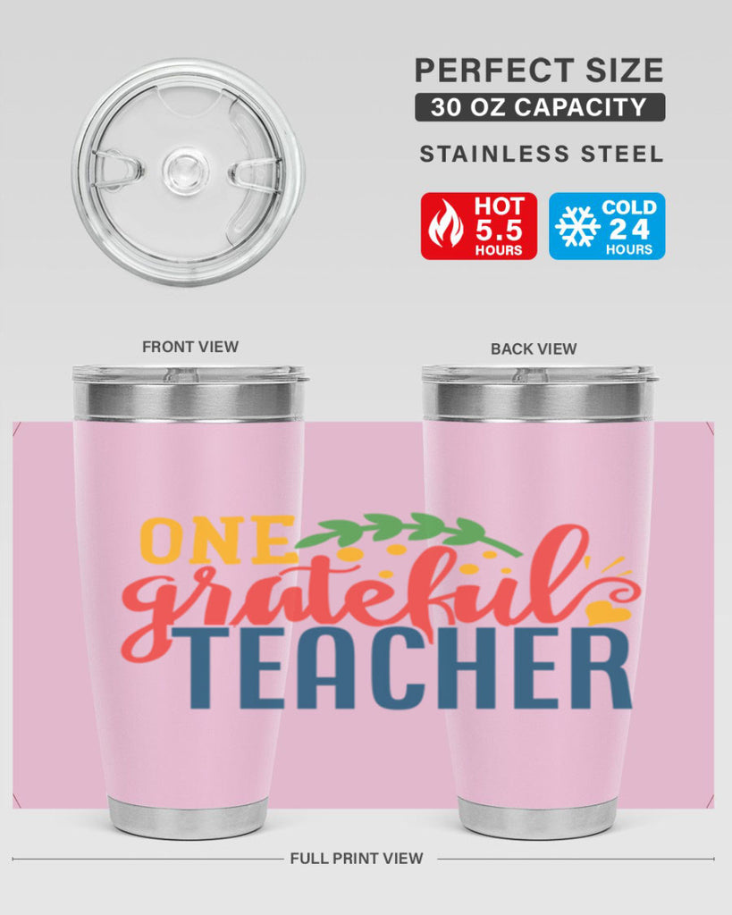 one grateful teacher Style 167#- teacher- tumbler