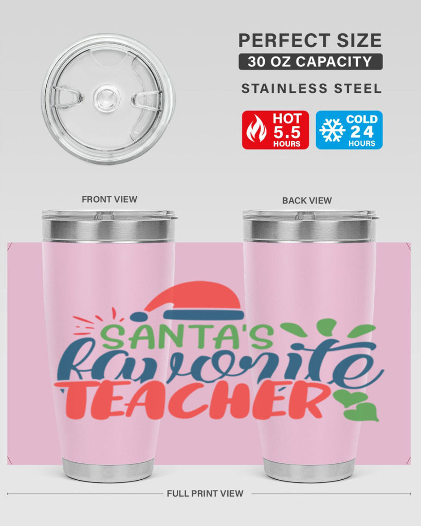 santas favorite teacher Style 151#- teacher- tumbler