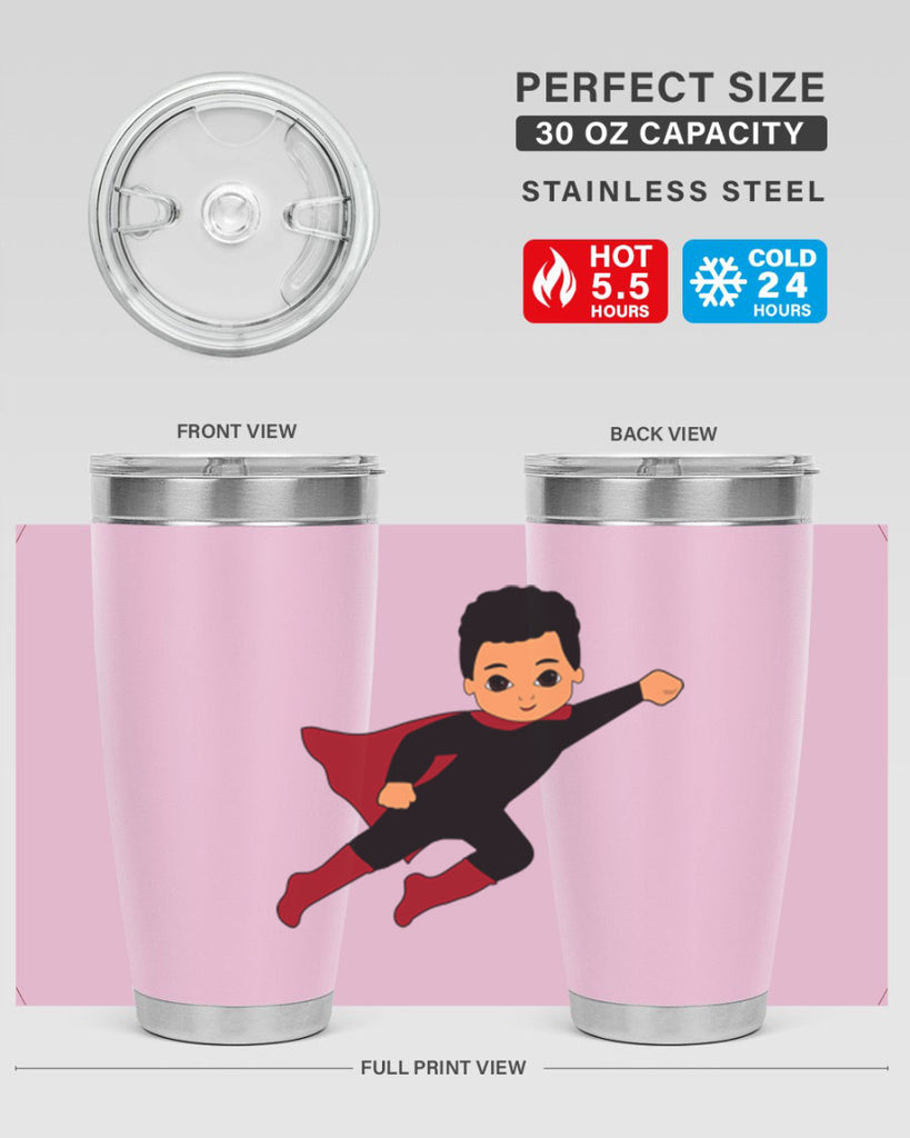 super kid 9#- black men - boys- tumbler