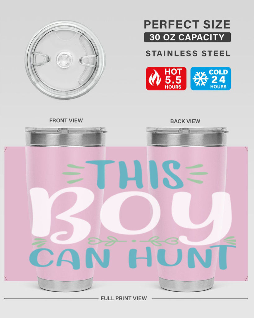 this boy can huntt 1#- easter- Tumbler
