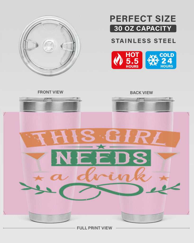 this girl needs a drink 1#- mardi gras- Tumbler