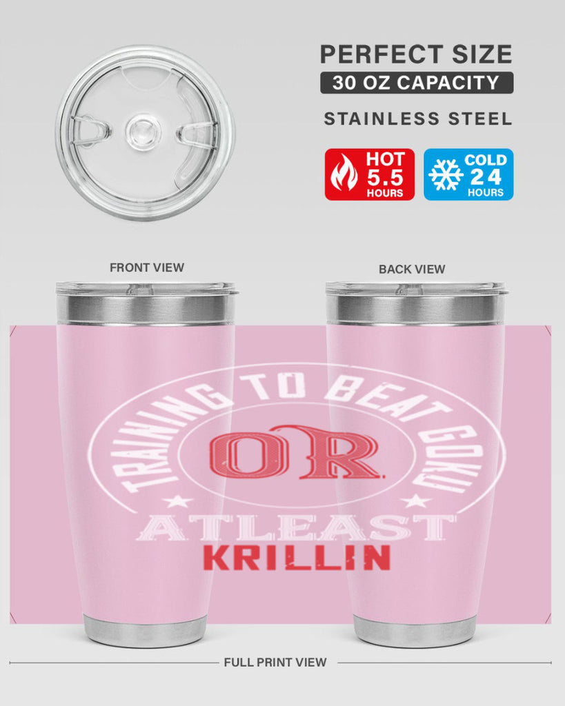 training to beat goku or atleast krillin 60#- gym- Tumbler