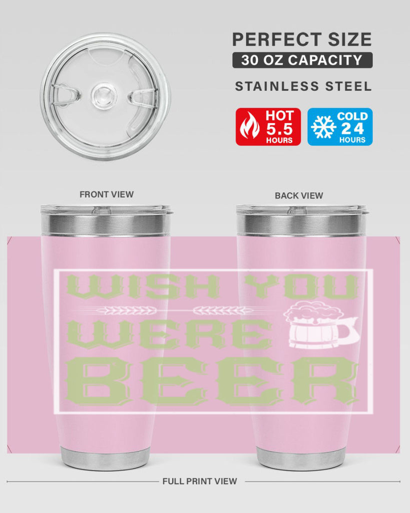 wish you were beer 2#- beer- Tumbler