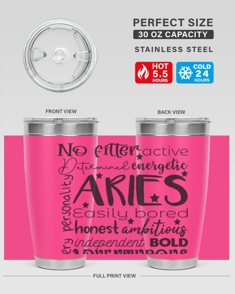 Aries 564#- zodiac- Tumbler