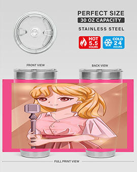 Beautiful girl singing in the studio 32#- anime- Tumbler