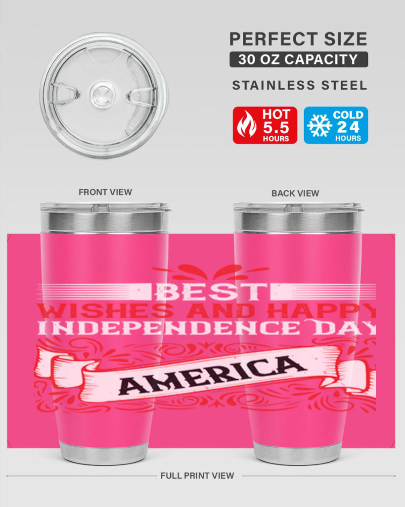 Best wishes and happy Independence Day america Style 86#- Fourt Of July- Tumbler