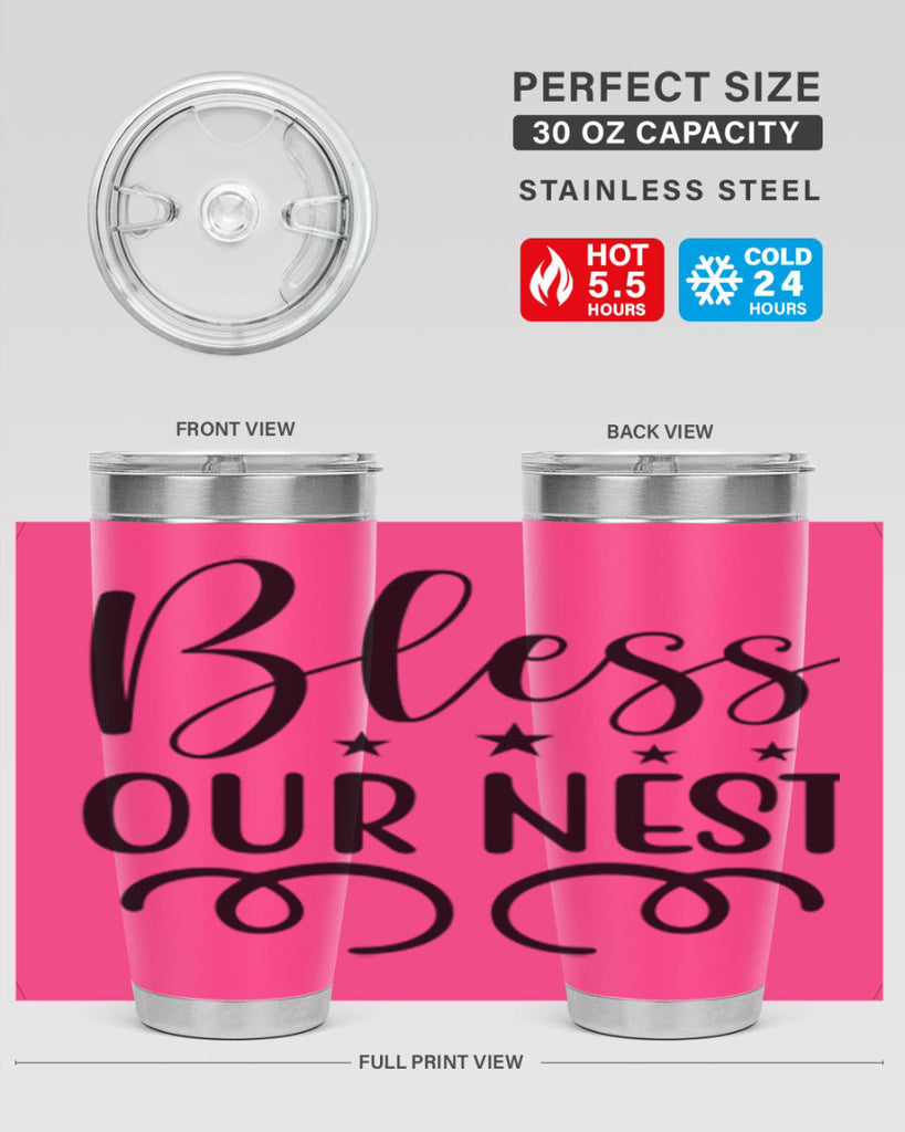 Bless Our Nest 50#- spring- Tumbler