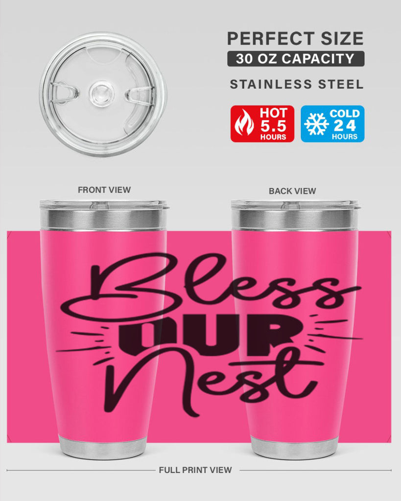 Bless Our Nest 52#- spring- Tumbler