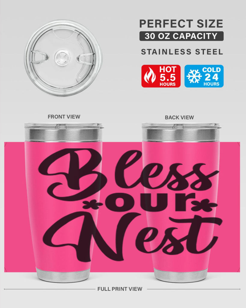 Bless our nest  design 70#- spring- Tumbler