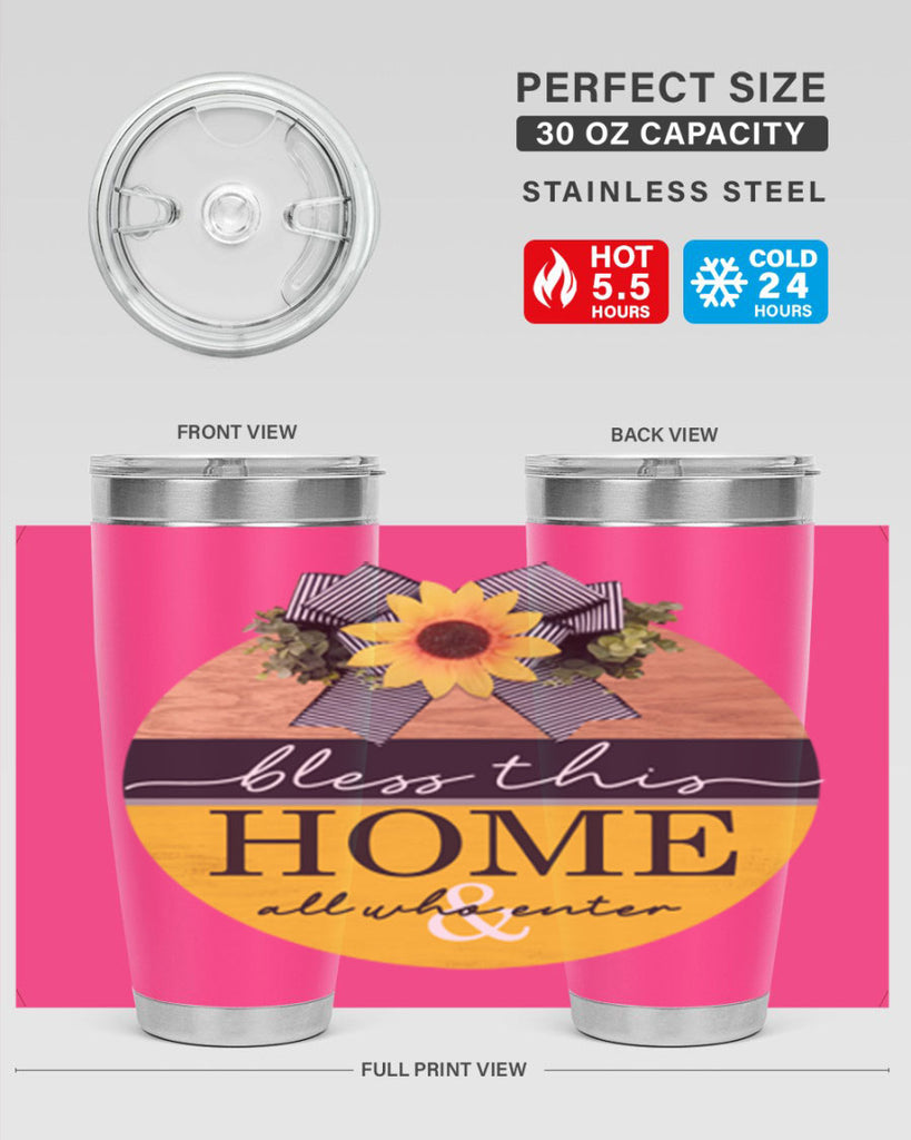 Bless this Home and all Mockup56#- spring- Tumbler