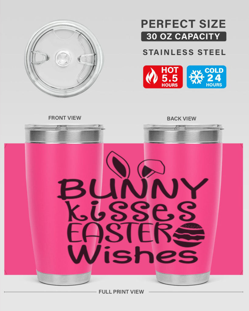 Bunny kisses easter wishes  94#- spring- Tumbler