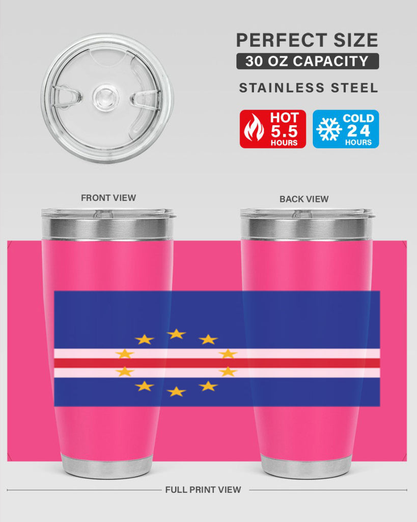 Cabo Verde 169#- world flags- Tumbler