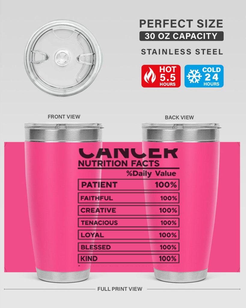 Cancer Nutrition Facts 148#- zodiac- Tumbler