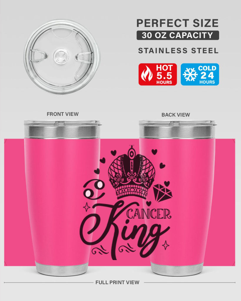 Cancer king 158#- zodiac- Tumbler