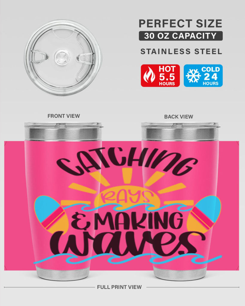 Catching Rays Making Waves Style 49#- summer- Tumbler
