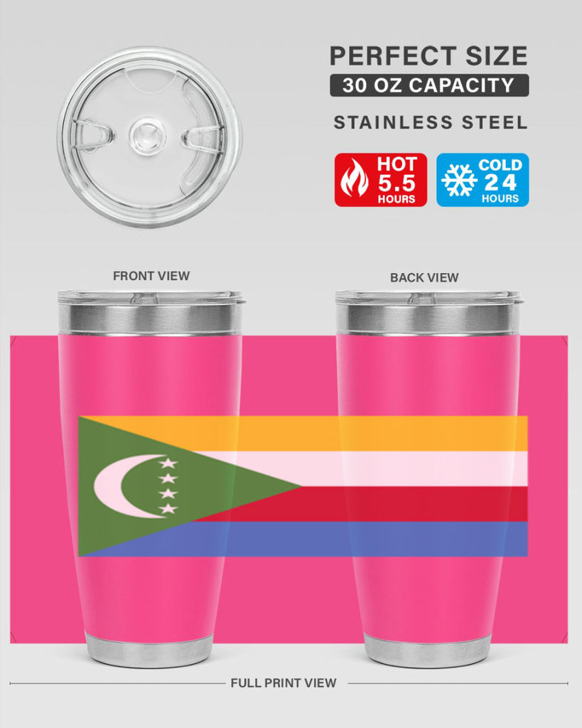Comoros 160#- world flags- Tumbler