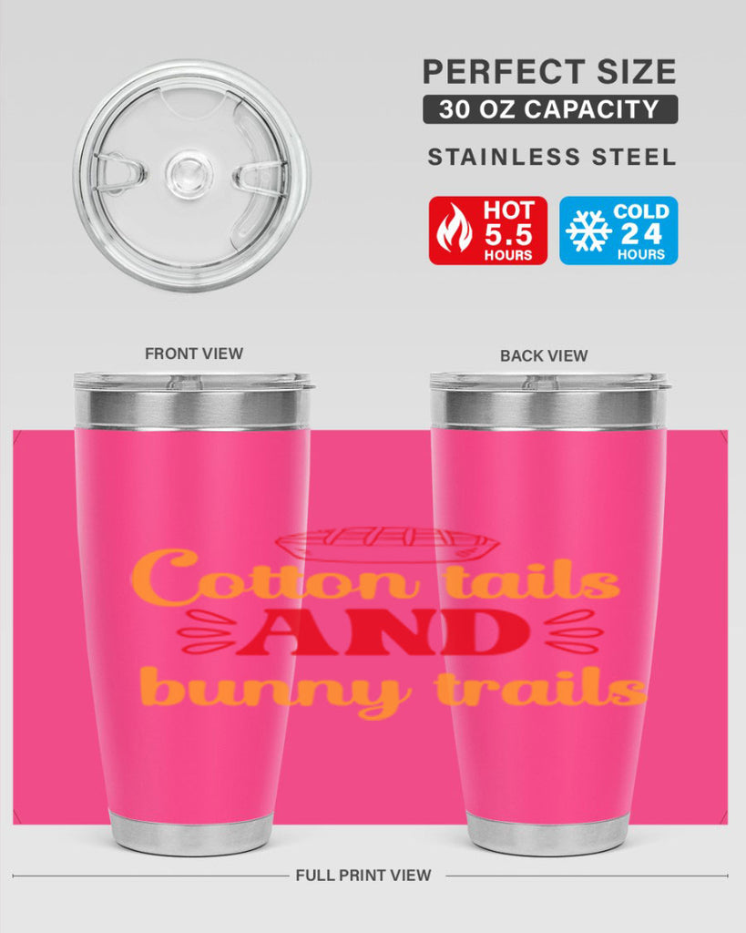 Cotton tails and bunny trails 112#- spring- Tumbler
