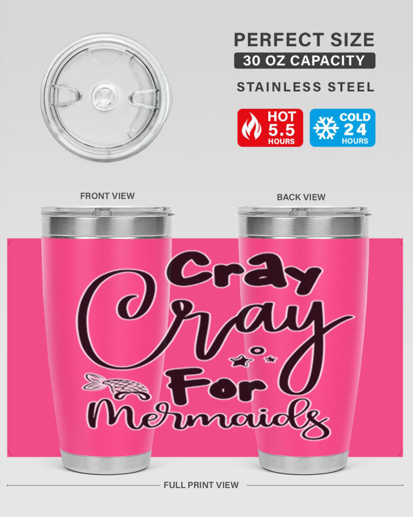 Cray Cray For Mermaids 88#- mermaid- Tumbler