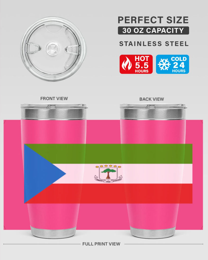 Equatorial Guinea 144#- world flags- Tumbler