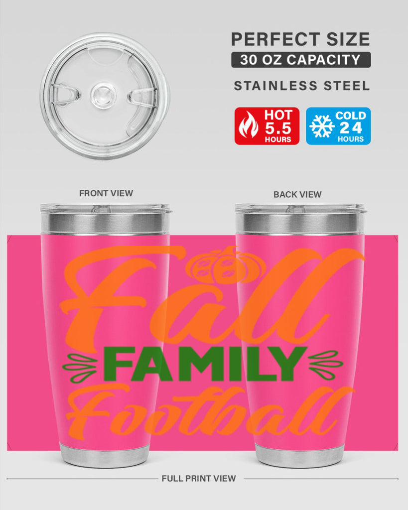 Fall Family Football 98#- fall- Tumbler