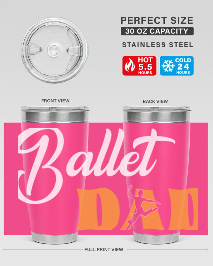 Fitted Dance Dad Ballet SVG Ballet 39#- ballet- Tumbler