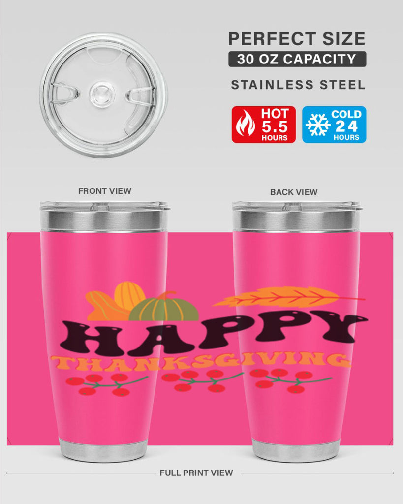 Happy Thanksgiving 251#- fall- Tumbler