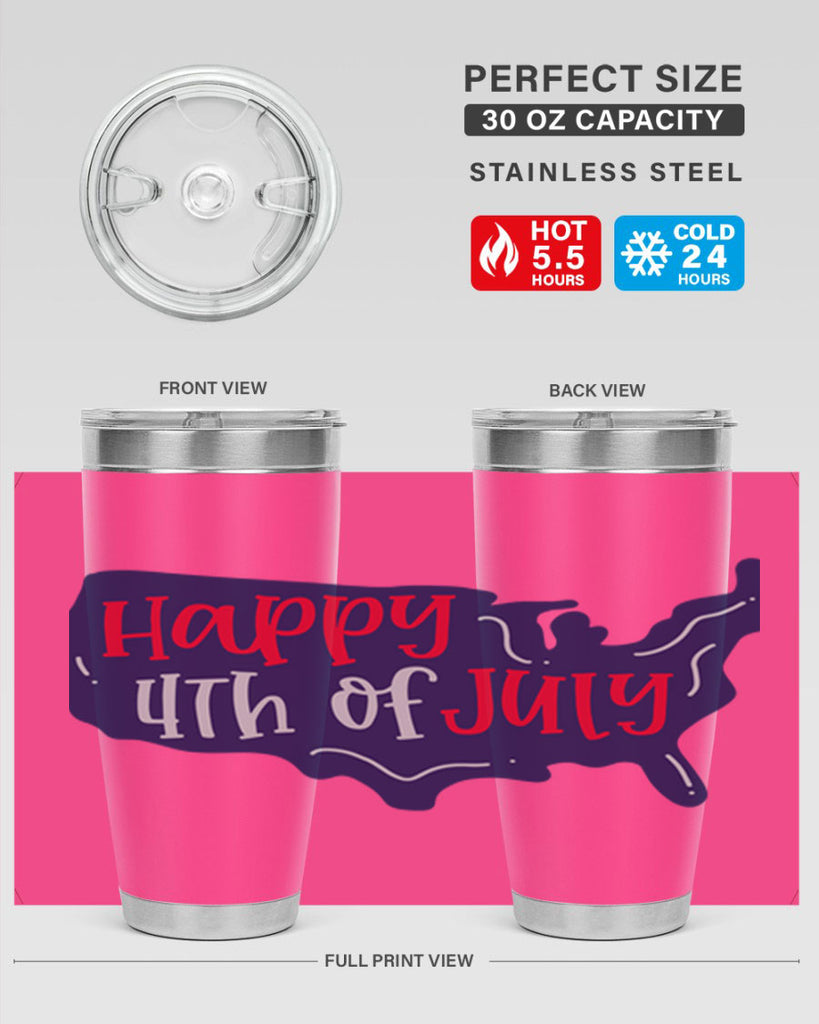 Happy th Of July Style 153#- Fourt Of July- Tumbler
