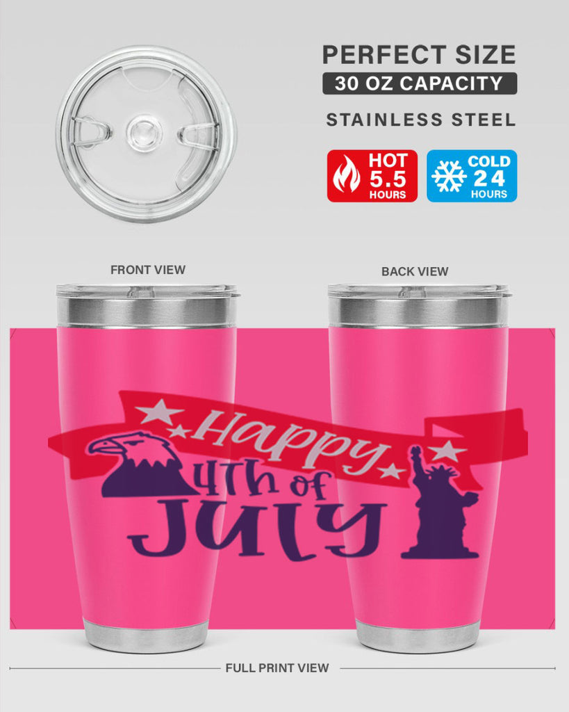 Happy th Of July Style 156#- Fourt Of July- Tumbler