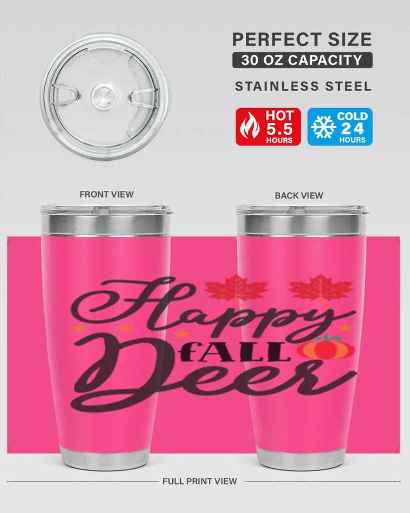 Happyfalldeer 254#- fall- Tumbler