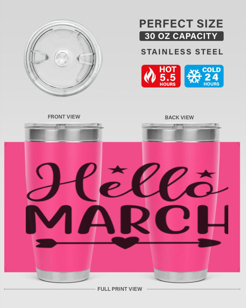 Hello March 184#- spring- Tumbler