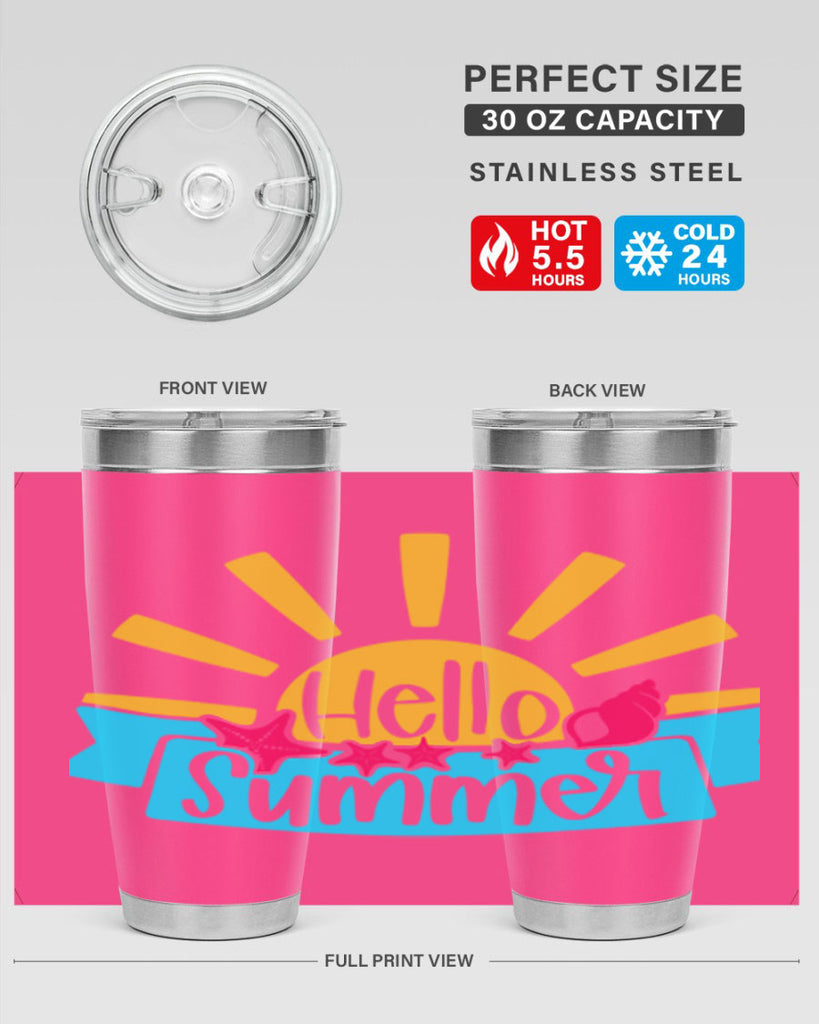 Hello Summer Style 38#- summer- Tumbler