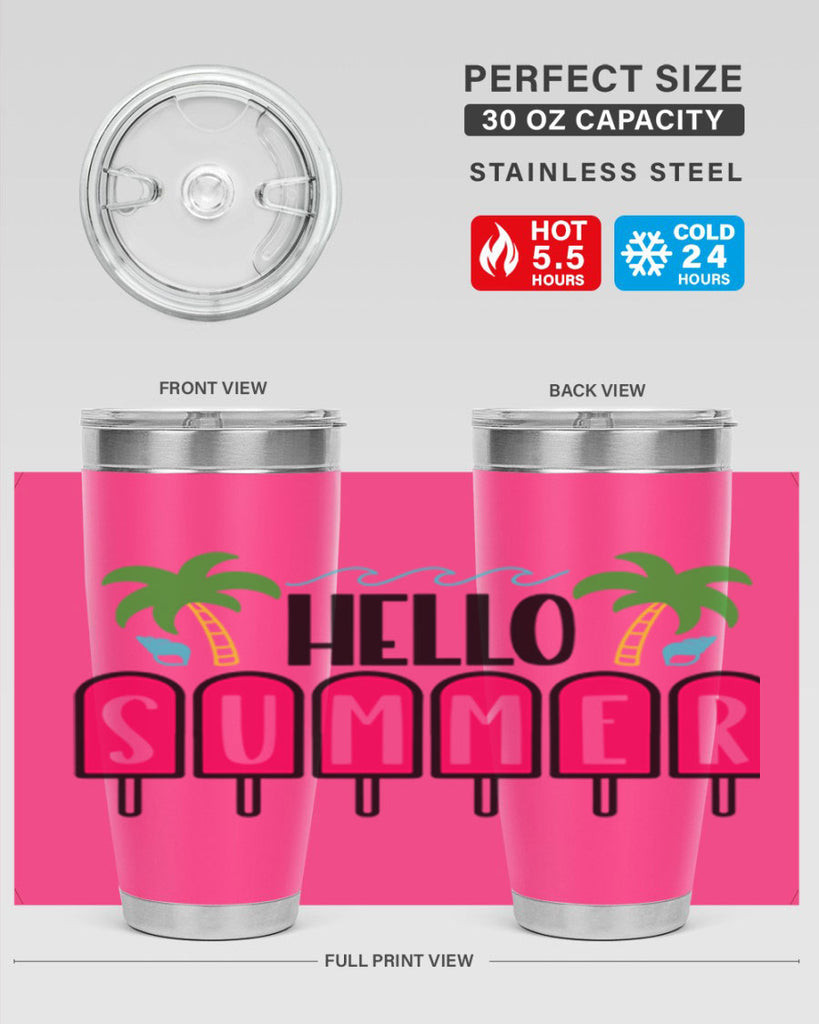 Hello Summer Style 39#- summer- Tumbler