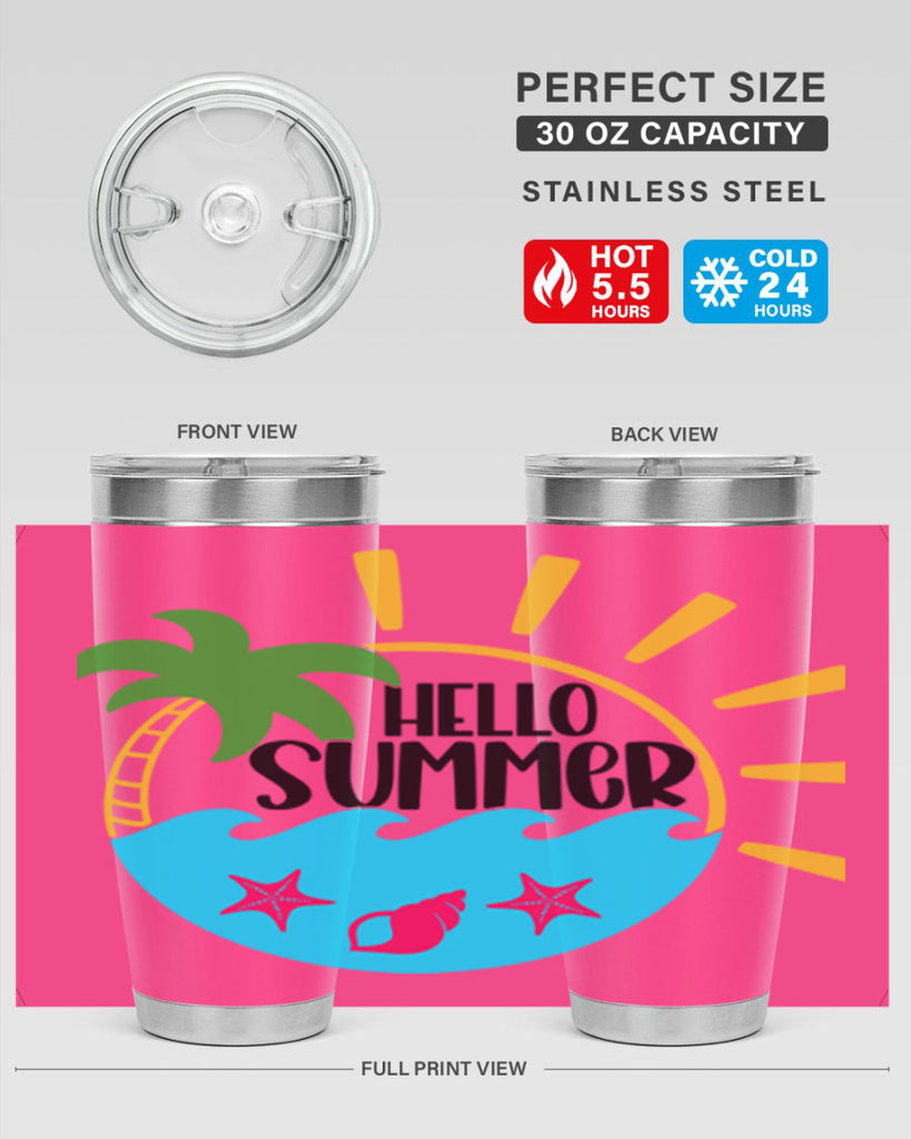 Hello Summer Style 40#- summer- Tumbler