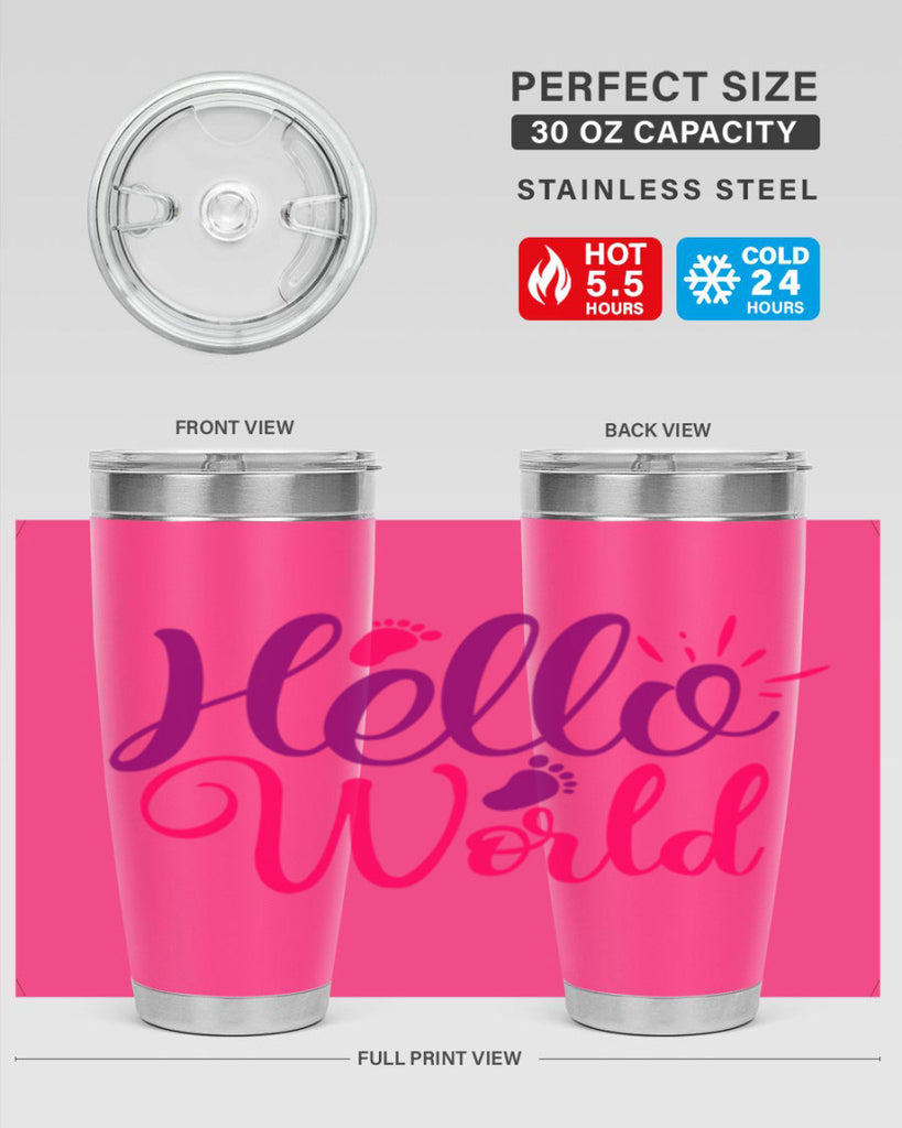 Hello World Style 260#- baby- tumbler