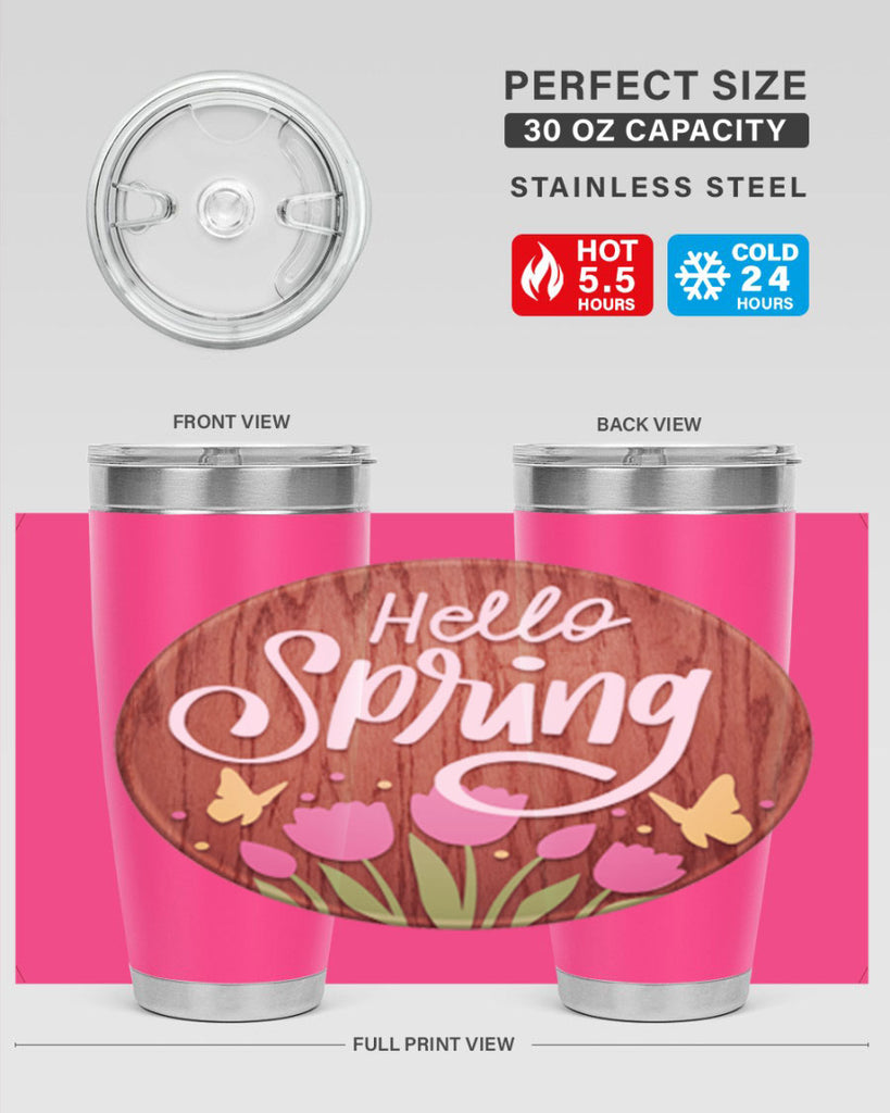Hello spring Mockup202#- spring- Tumbler